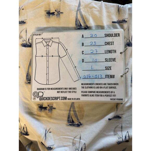 St. John's Bay Men's Sailboat Polo Shirt - Nautical size Large - Picture 8 of 8